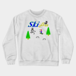 Skifree Retro 90’s PC Game Crewneck Sweatshirt